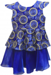 GIRLS CASUAL DRESSES (124PT09) R.BLUE